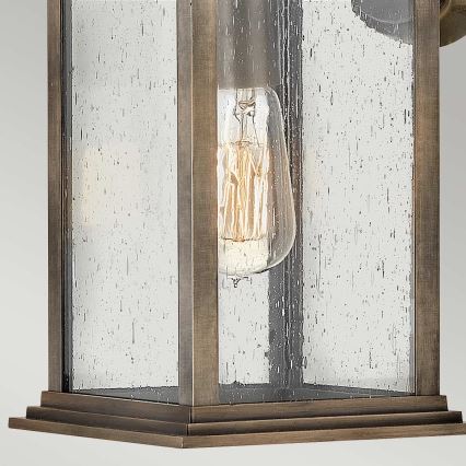 Quintiesse - āra sienas lampa GRANT M 1xE27/60W/230V IP44 bronzas krāsā