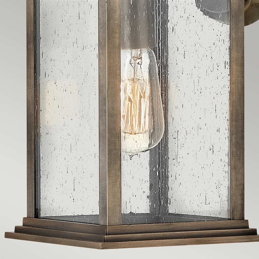 Quintiesse - āra sienas lampa GRANT M 1xE27/60W/230V IP44 bronzas krāsā