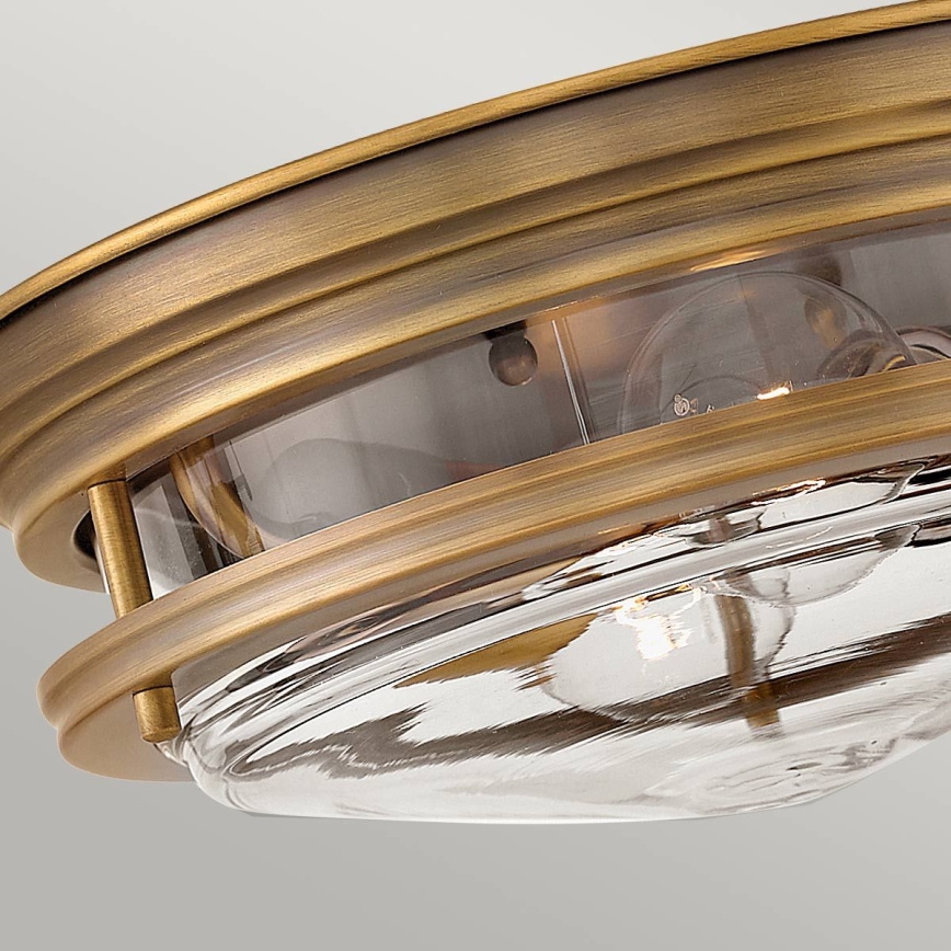 Quintiesse - Āra griestu gaismeklis HADRIAN 2xE27/40W/230V diametrs 30,5 cm IP44 bronzas krāsā
