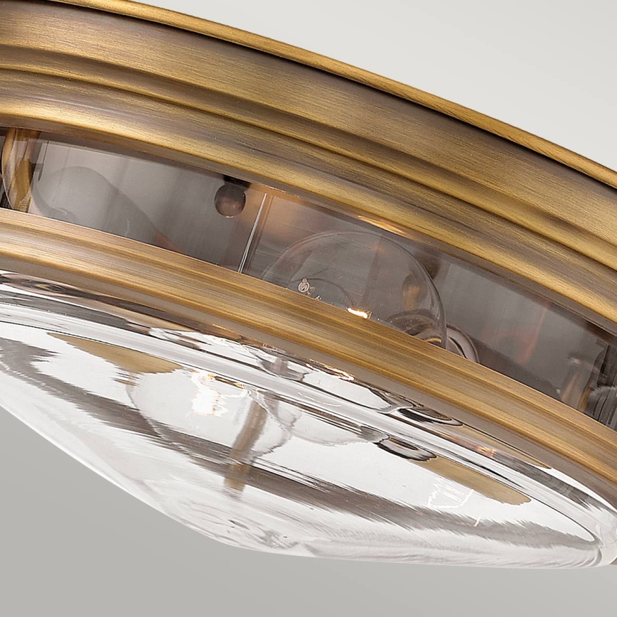 Quintiesse - Āra griestu gaismeklis HADRIAN 2xE27/40W/230V diametrs 30,5 cm IP44 bronzas krāsā