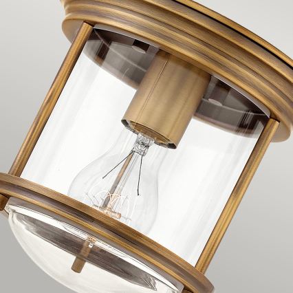 Quintiesse - Āra griestu gaismeklis HADRIAN 1xE27/60W/230V pr. 19,6 cm IP44 bronzas