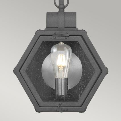 Quintiesse - Āra sienas gaismeklis HEATH S 1xE27/60W/230V IP44 melns