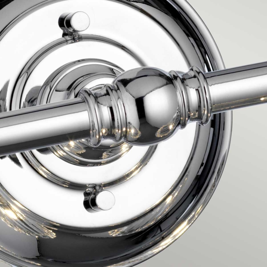Quintiesse - LED vannas istabas sienas lampa KEYNES 2xG9/3W/230V IP44 spīdīgs hroms