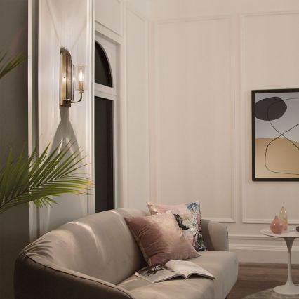 Quintiesse - Sienas gaismeklis KIMROSE 1xE14/40W/230V zelta krāsā