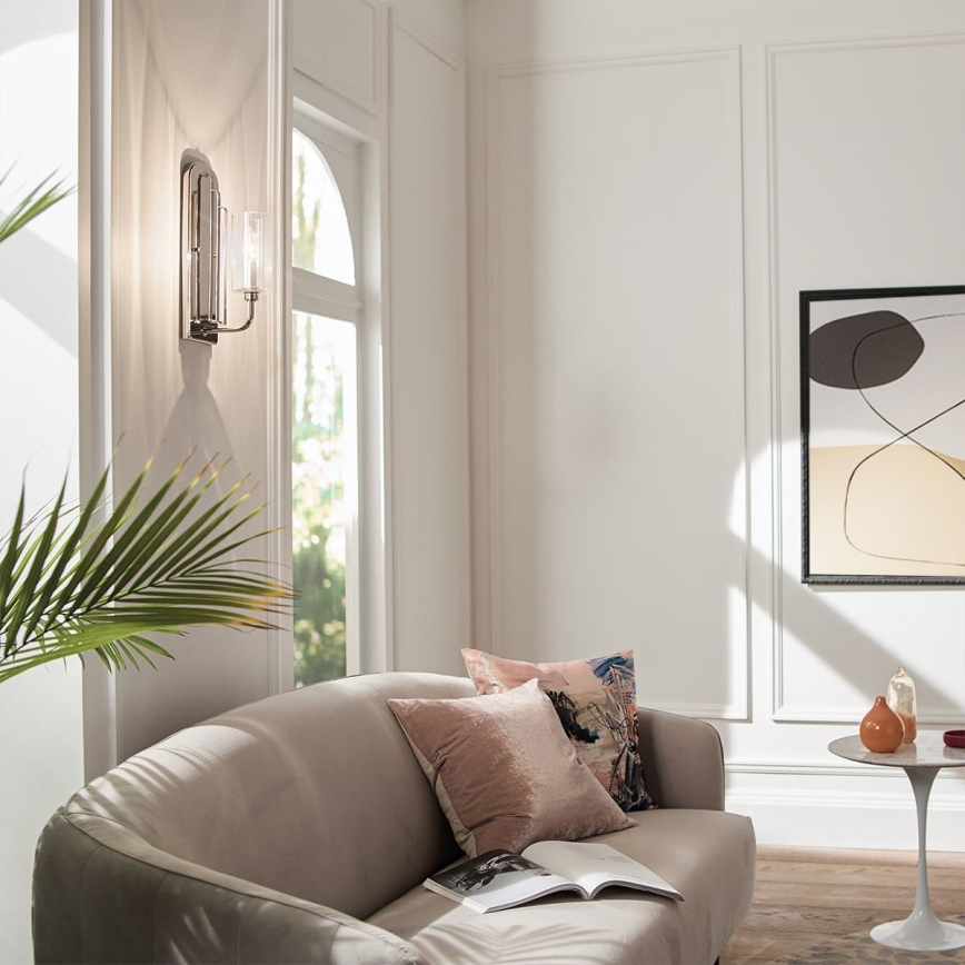 Quintiesse - Sienas lampa KIMROSE 1xE14/40W/230V spīdīgs hroms