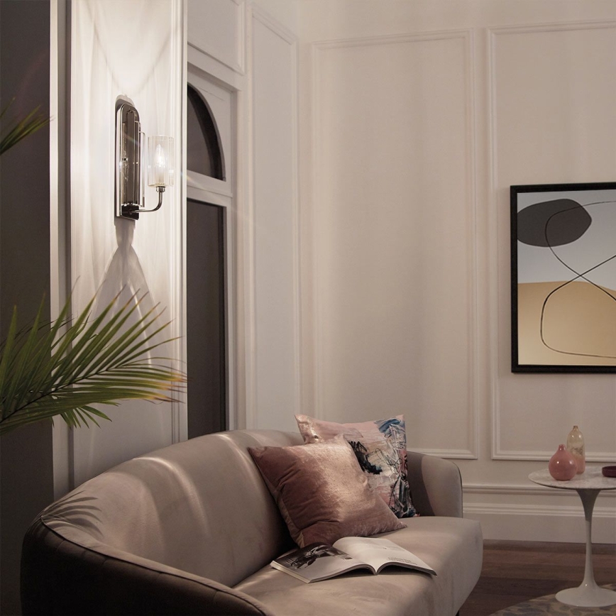 Quintiesse - Sienas lampa KIMROSE 1xE14/40W/230V spīdīgs hroms