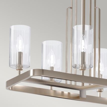 Quintiesse - griestu lustra ar stieni KIMROSE 10xE14/40W/230V spīdīgs hroms