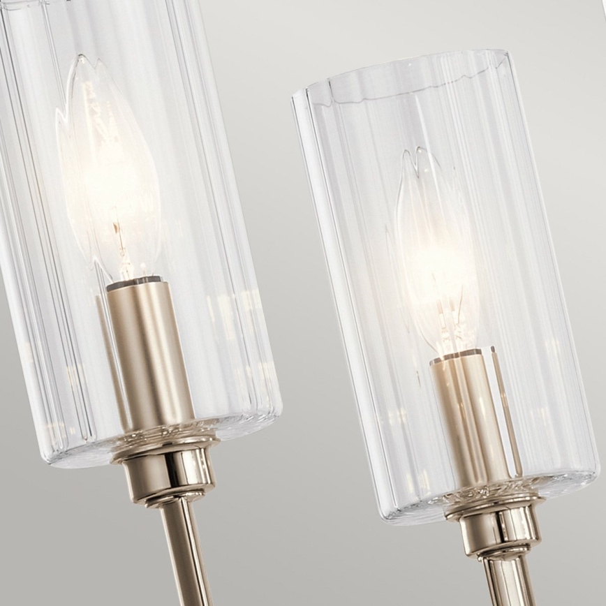 Quintiesse - Lustra uz stieņa KIMROSE 6xE14/40W/230V Ø 68,6 cm spīdīgs hroms