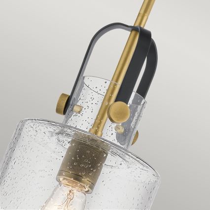 Quintiesse - Piekaramā lustra KITNER 1xE27/60W/230V Ø 18 cm zelta/melna