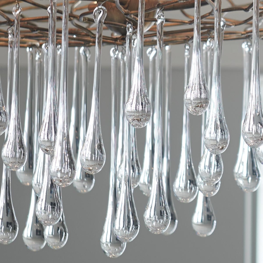 Quintiesse - LAGUNA pakaramā lustra uz troses 6xE14/40W/230V Ø 91,4 cm, zelta krāsā