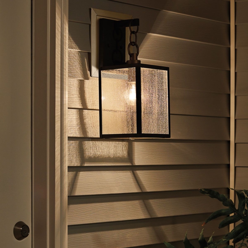 Quintiesse - Āra sienas lampa LAHDEN M 1xE27/60W/230V IP44 melna/zelta