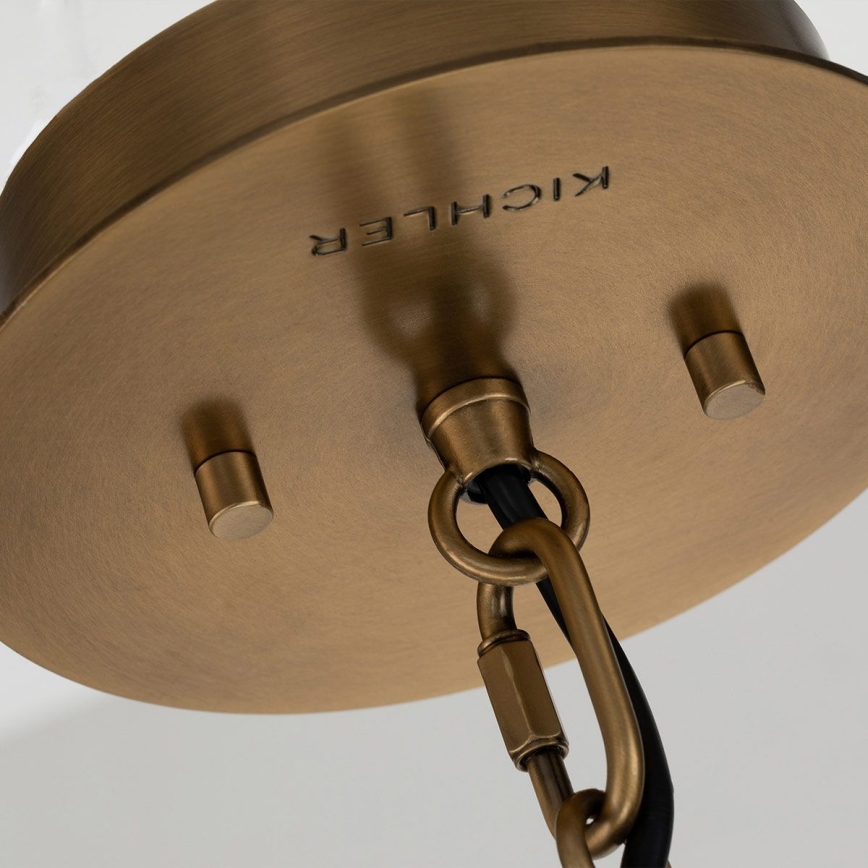 Quintiesse - Lustra ar stieni LINARA 1xE27/60W/230V Ø 15,2 cm melna/zelta