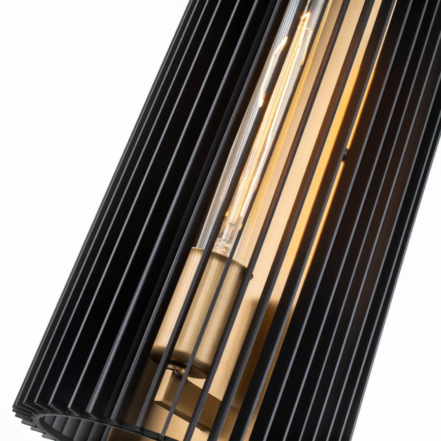 Quintiesse - sienas gaismeklis LINARA 1xE27/60W/230V melns/zelts