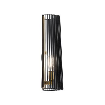 Quintiesse - sienas gaismeklis LINARA 1xE27/60W/230V melns/zelts