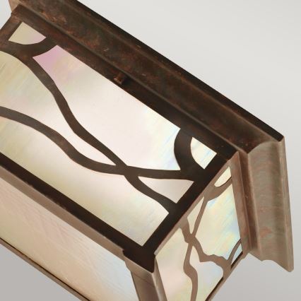 Quintiesse - Āra griestu gaismeklis MORRIS 2xE27/60W/230V IP44 bronzas krāsā