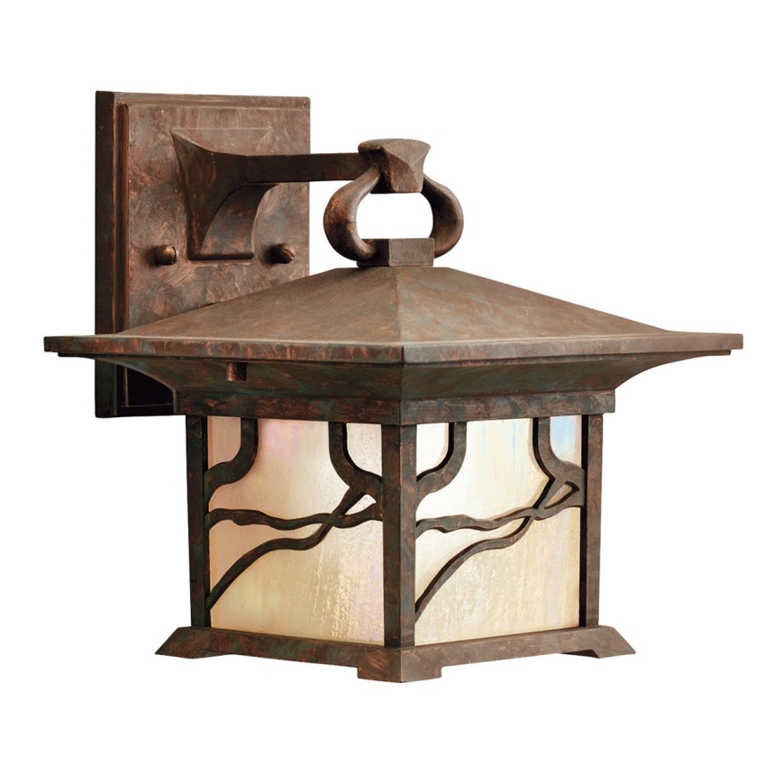 Quintiesse - Āra sienas lampa MORRIS M 1xE27/60W/230V IP44 bronzas krāsā