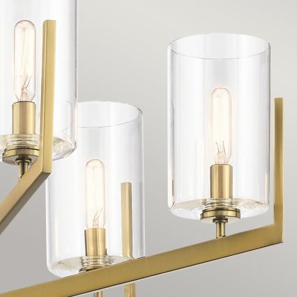 Quintiesse - Lustra ar stieni NYE 6xE14/40W/230V Ø 71,1 cm zelta krāsā