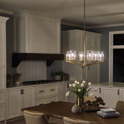 Quintiesse - Lustra ar stieni NYE 6xE14/40W/230V Ø 71,1 cm zelta krāsā