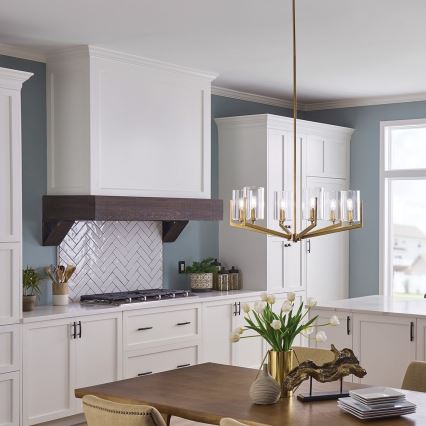 Quintiesse - Lustra ar stieni NYE 6xE14/40W/230V Ø 71,1 cm zelta krāsā