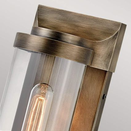 Quintiesse - āra sienas gaismeklis PEARSON M 1xE27/60W/230V IP44, bronzas krāsa