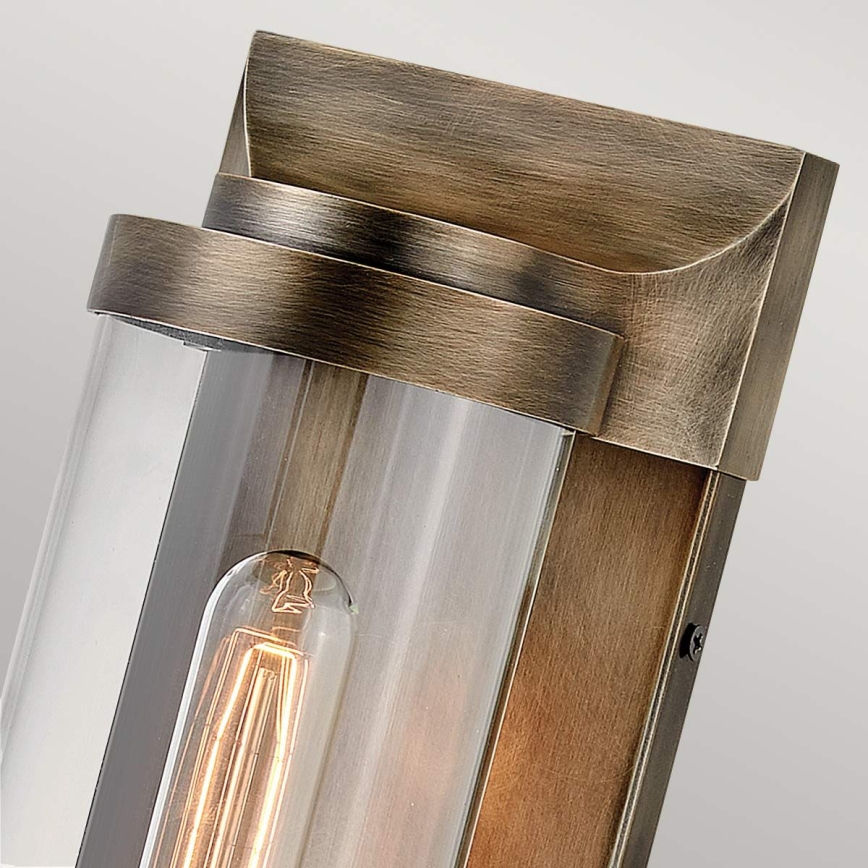 Quintiesse - āra sienas gaismeklis PEARSON M 1xE27/60W/230V IP44, bronzas krāsa