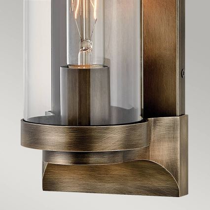 Quintiesse - āra sienas gaismeklis PEARSON M 1xE27/60W/230V IP44, bronzas krāsa