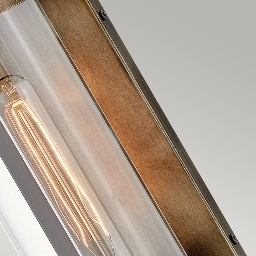 Quintiesse - āra sienas gaismeklis PEARSON M 1xE27/60W/230V IP44, bronzas krāsa