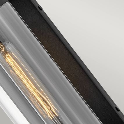 Quintiesse - Āra sienas gaismeklis PEARSON M 1xE27/60W/230V IP44 melns