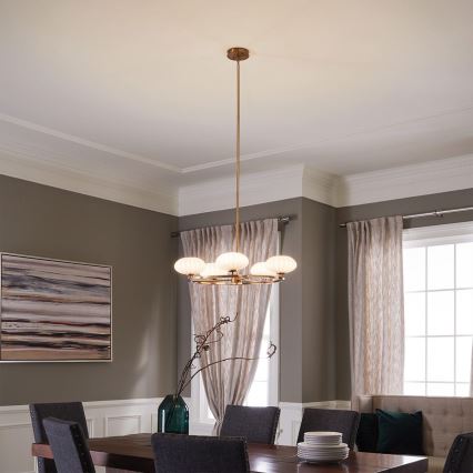 Quintiesse - LED vannas istabas lustra uz stieņa PIM 5xG9/3W/230V Ø 71,1 cm IP44 zelta