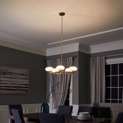 Quintiesse - LED vannas istabas lustra uz stieņa PIM 5xG9/3W/230V Ø 71,1 cm IP44 zelta