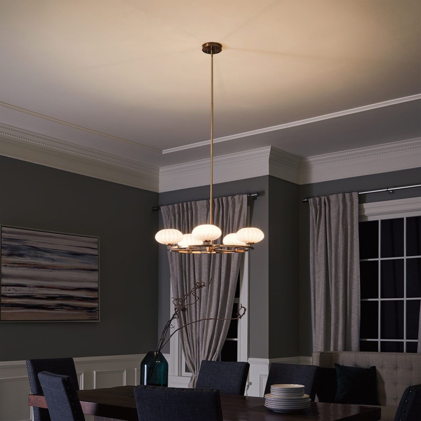 Quintiesse - LED vannas istabas lustra uz stieņa PIM 5xG9/3W/230V Ø 71,1 cm IP44 zelta