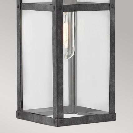 Quintiesse - Āra sienas gaismeklis PORTER M 1xE27/60W/230V IP44 melna