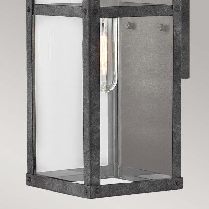 Quintiesse - Āra sienas gaismeklis PORTER M 1xE27/60W/230V IP44 melns