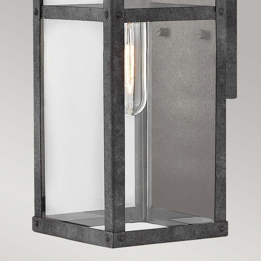 Quintiesse - Āra sienas gaismeklis PORTER M 1xE27/60W/230V IP44 melns