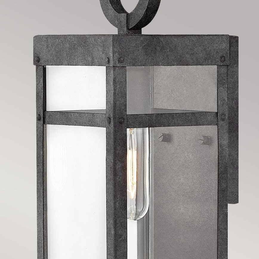 Quintiesse - Āra sienas gaismeklis PORTER M 1xE27/60W/230V IP44 melns