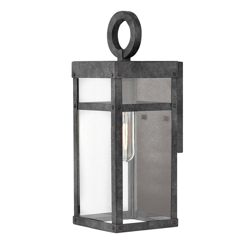 Quintiesse - Āra sienas gaismeklis PORTER S 1xE27/60W/230V IP44 melns