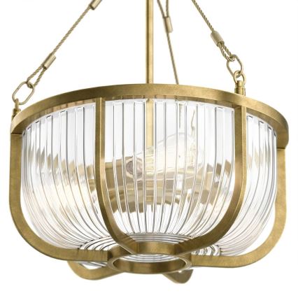 Quintiesse - Ķēdē karājoša lustra ROUX 3xE27/60W/230V Ø 40,6 cm zelta