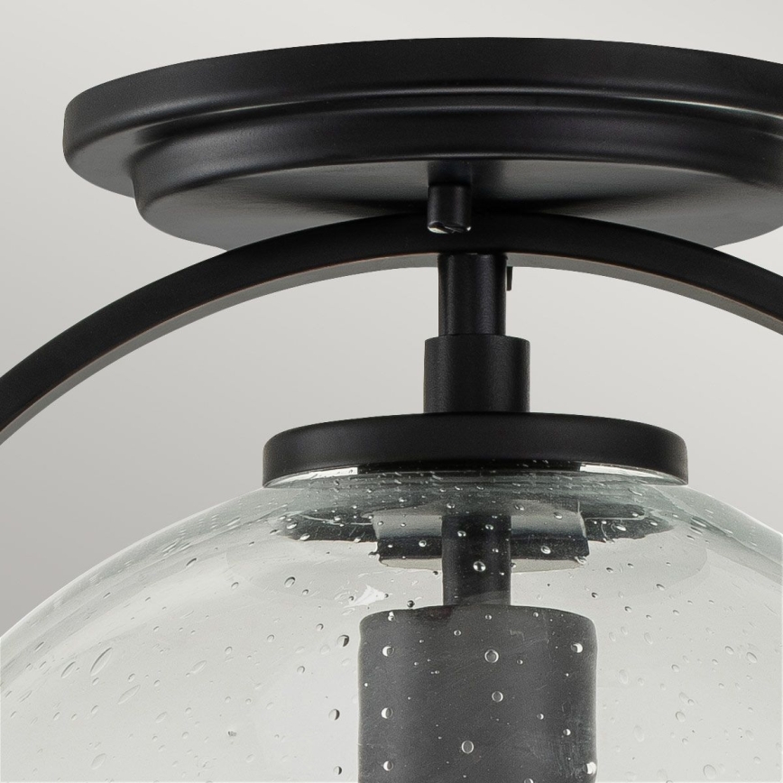 Quintiesse - Griestu lampa SOMERSET 1xE27/60W/230V Ø 28,2 cm melna