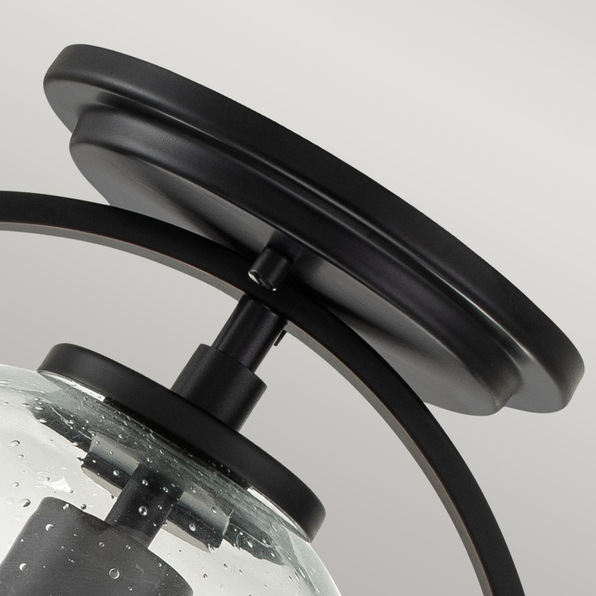 Quintiesse - Griestu lampa SOMERSET 1xE27/60W/230V Ø 28,2 cm melna