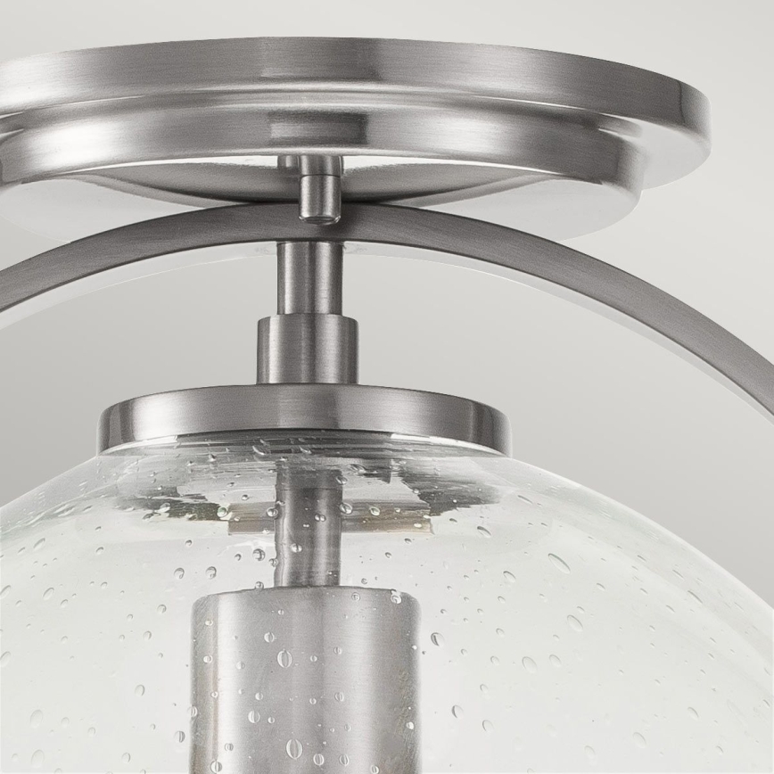 Quintiesse - Griestu lampa SOMERSET 1xE27/60W/230V Ø 28,2 cm matēts hroms