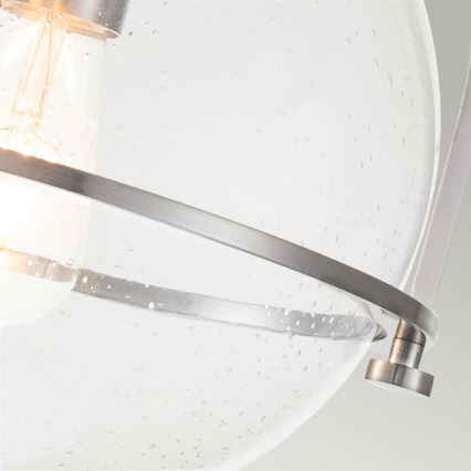 Quintiesse - Griestu lampa SOMERSET 1xE27/60W/230V Ø 28,2 cm matēts hroms