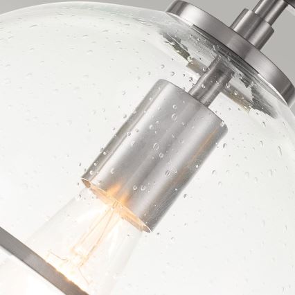 Quintiesse - Griestu lampa SOMERSET 1xE27/60W/230V Ø 28,2 cm matēts hroms