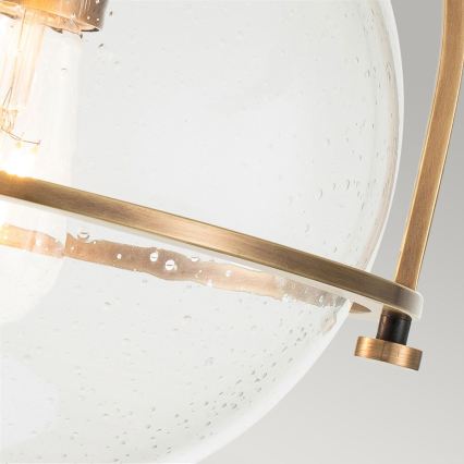 Quintiesse - Griestu lampa SOMERSET 1xE27/60W/230V Ø 28,2 cm zelta