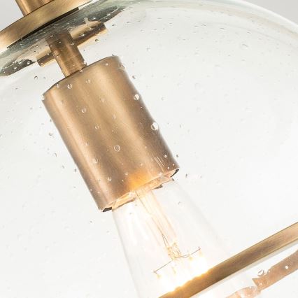 Quintiesse - Griestu lampa SOMERSET 1xE27/60W/230V Ø 28,2 cm zelta