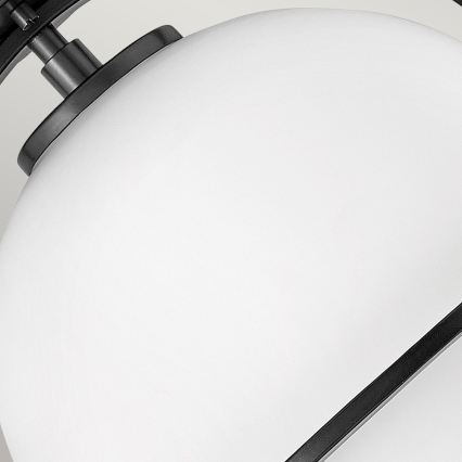 Quintiesse - Griestu gaismeklis SOMERSET 1xE27/60W/230V Ø 28,2 cm melns