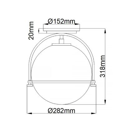 Quintiesse - Griestu lampa SOMERSET 1xE27/60W/230V Ø 28,2 cm matēts hroms