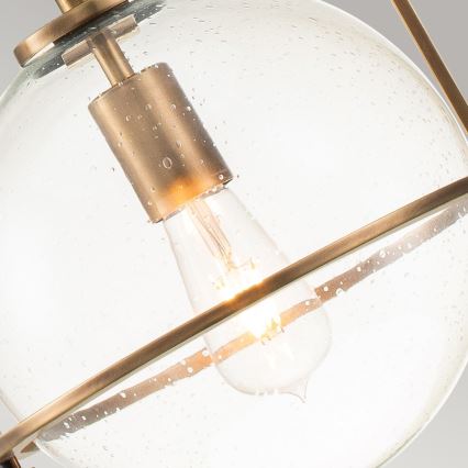 Quintiesse - Lustra uz stieņa SOMERSET 1xE27/60W/230V Ø 28,9 cm bronzas