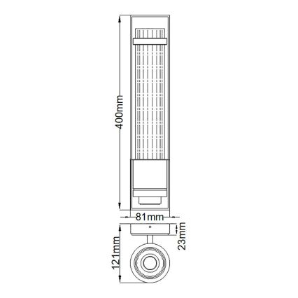 Quintiesse - Vannas istabas sienas gaismeklis WELLINGTON 1xE27/60W/230V IP44 zelta krāsā