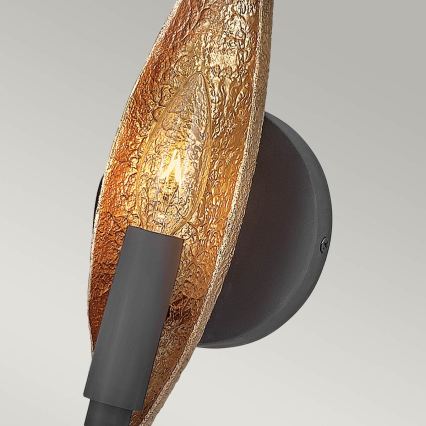 Quintiesse - Sienas gaismeklis WILLOW 1xE14/40W/230V zelta/melna