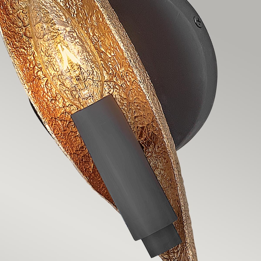 Quintiesse - Sienas gaismeklis WILLOW 1xE14/40W/230V zelta/melna